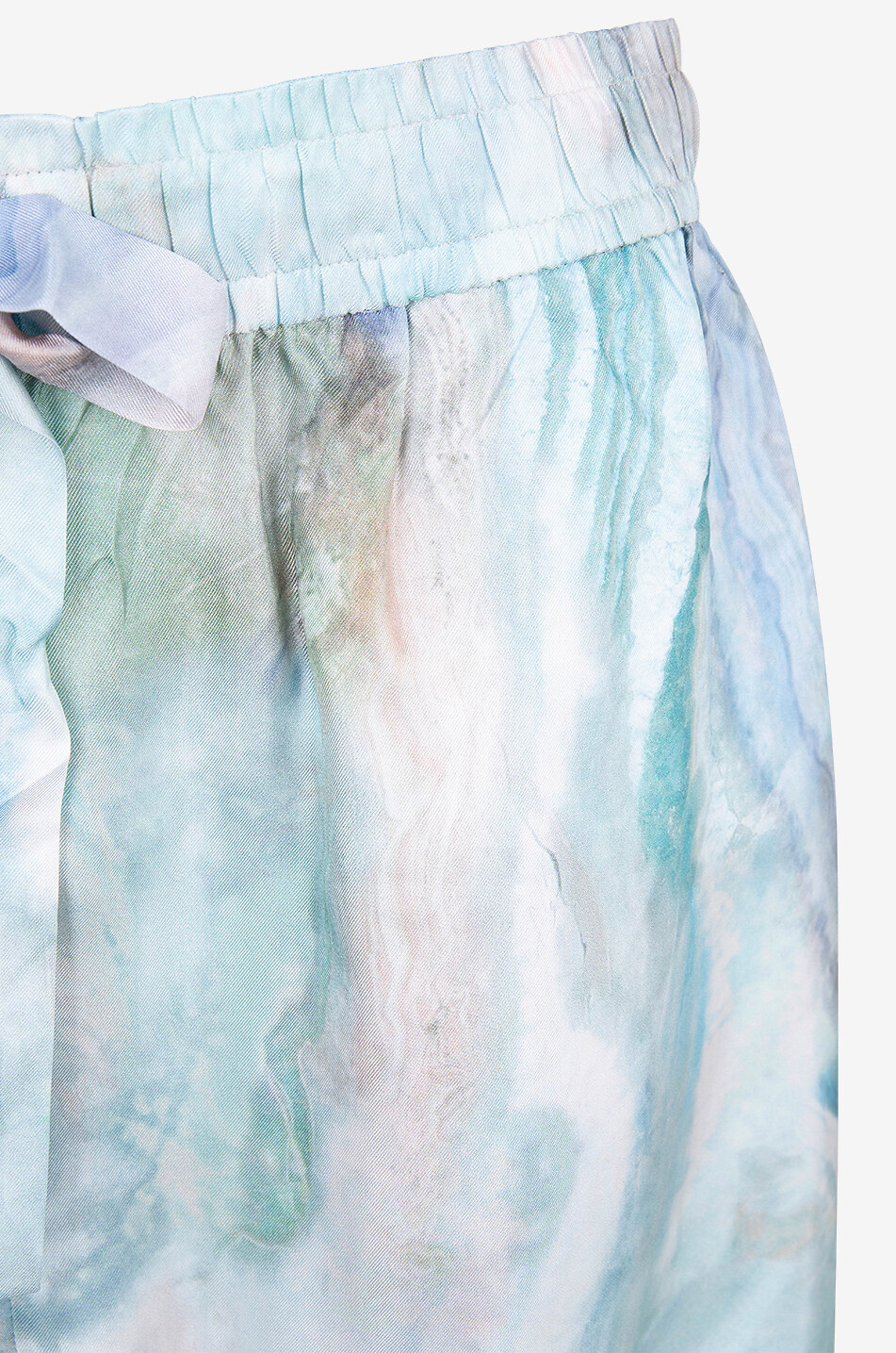 ZIMMERMANN Illuminate Track silk twill wide-leg trousers Women BLUE 3