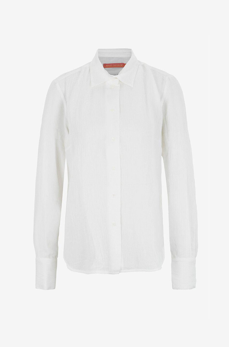 BRITT SISSECK Cecilie cotton crinkle effect shirt Women EGGSHELL 1