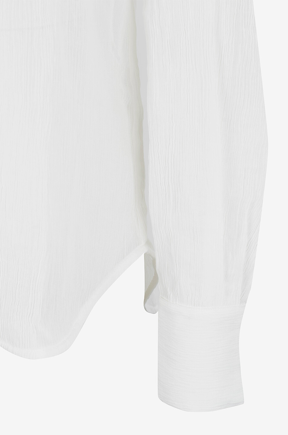 BRITT SISSECK Cecilie cotton crinkle effect shirt Women EGGSHELL 3