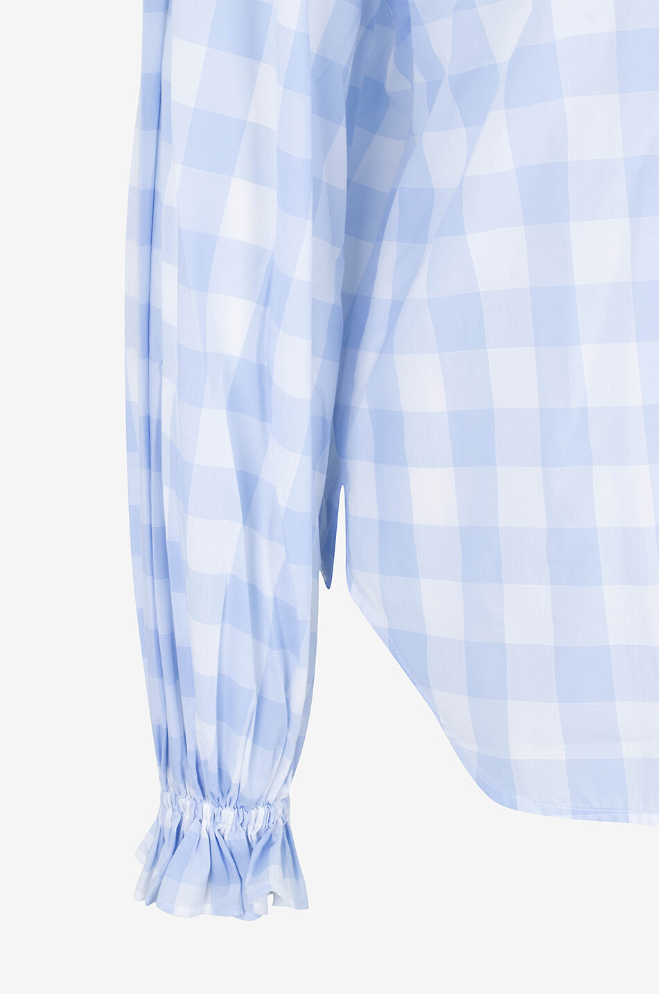 BRITT SISSECK Hemd mit Vichykaros und ausgestellter Manschette Heather Damen HELLBLAU 3