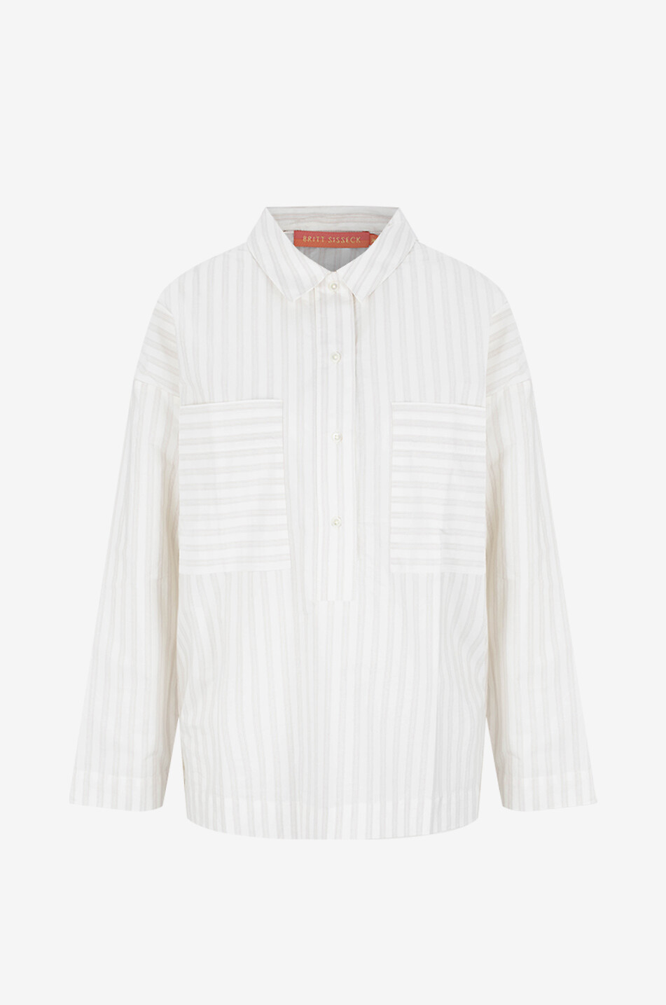 Chemise oversize rayée à poches poitrine Andrea
