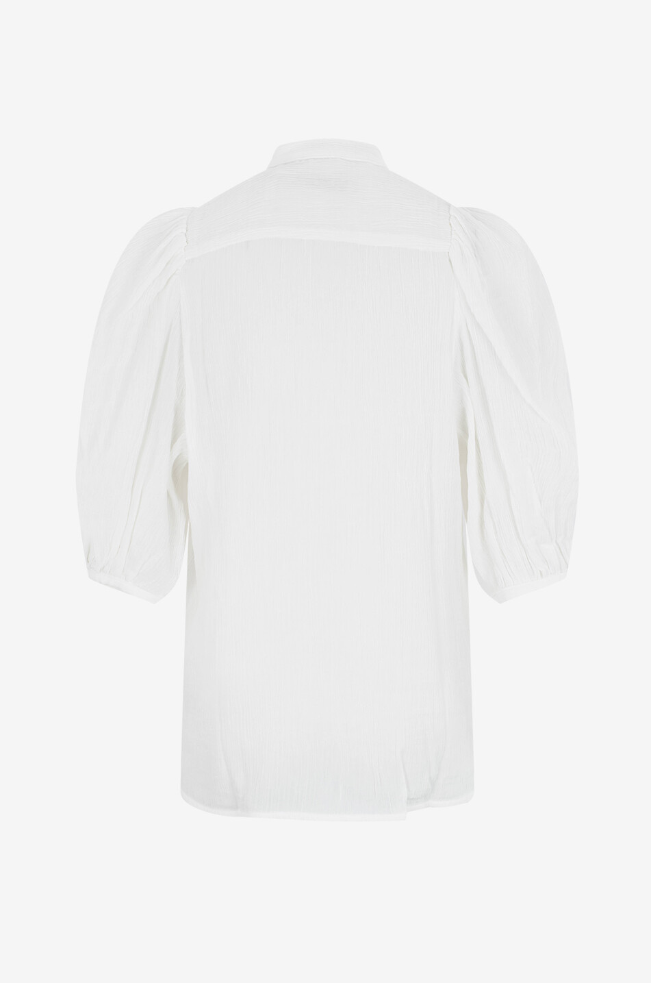 Dalia puff-sleeve fitted shirt