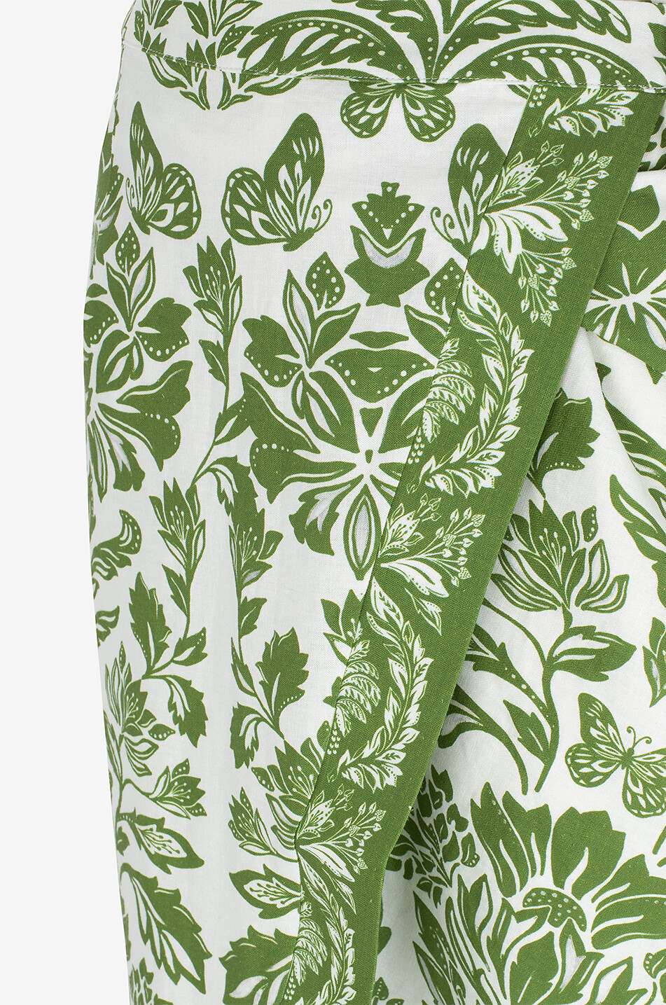 Midirock aus Leinen Delicate Tapestry