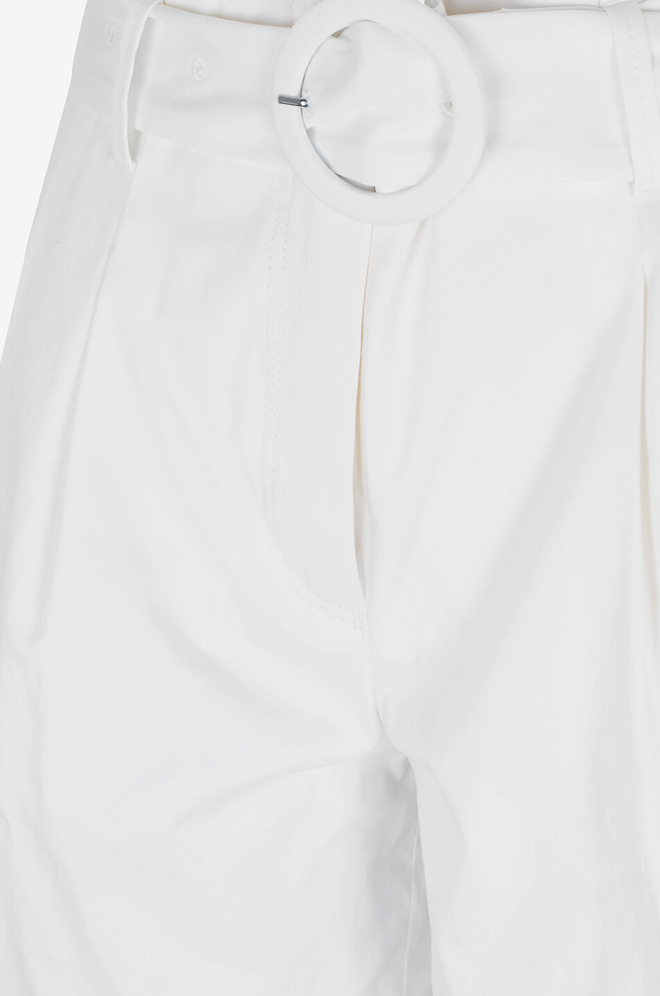 PAMELA HENSON Bundfalten-Bermudashorts aus Baumwolle Giselle Damen WEISS 3