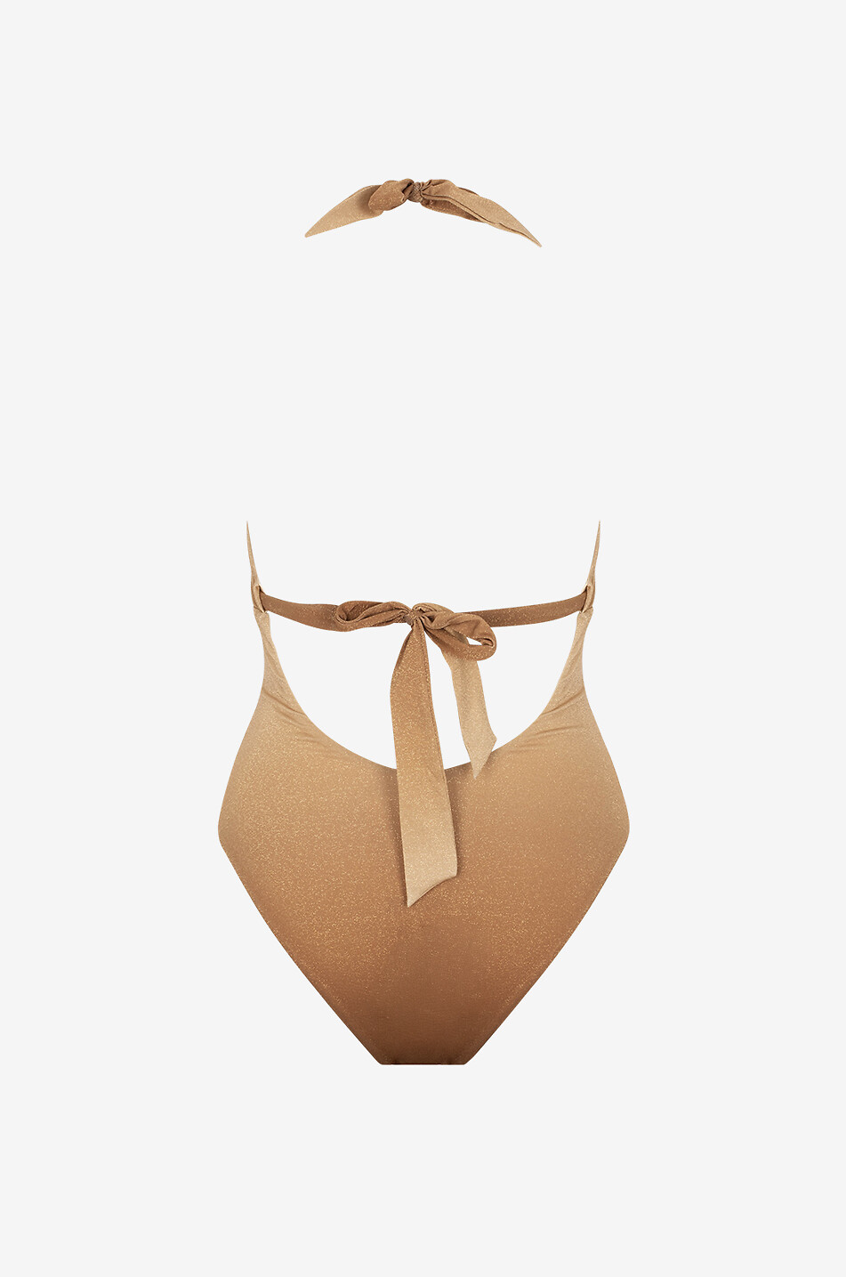 MAX MARA Badeanzug mit tiefem V-Ausschnitt Clay Damen GOLDEN 2