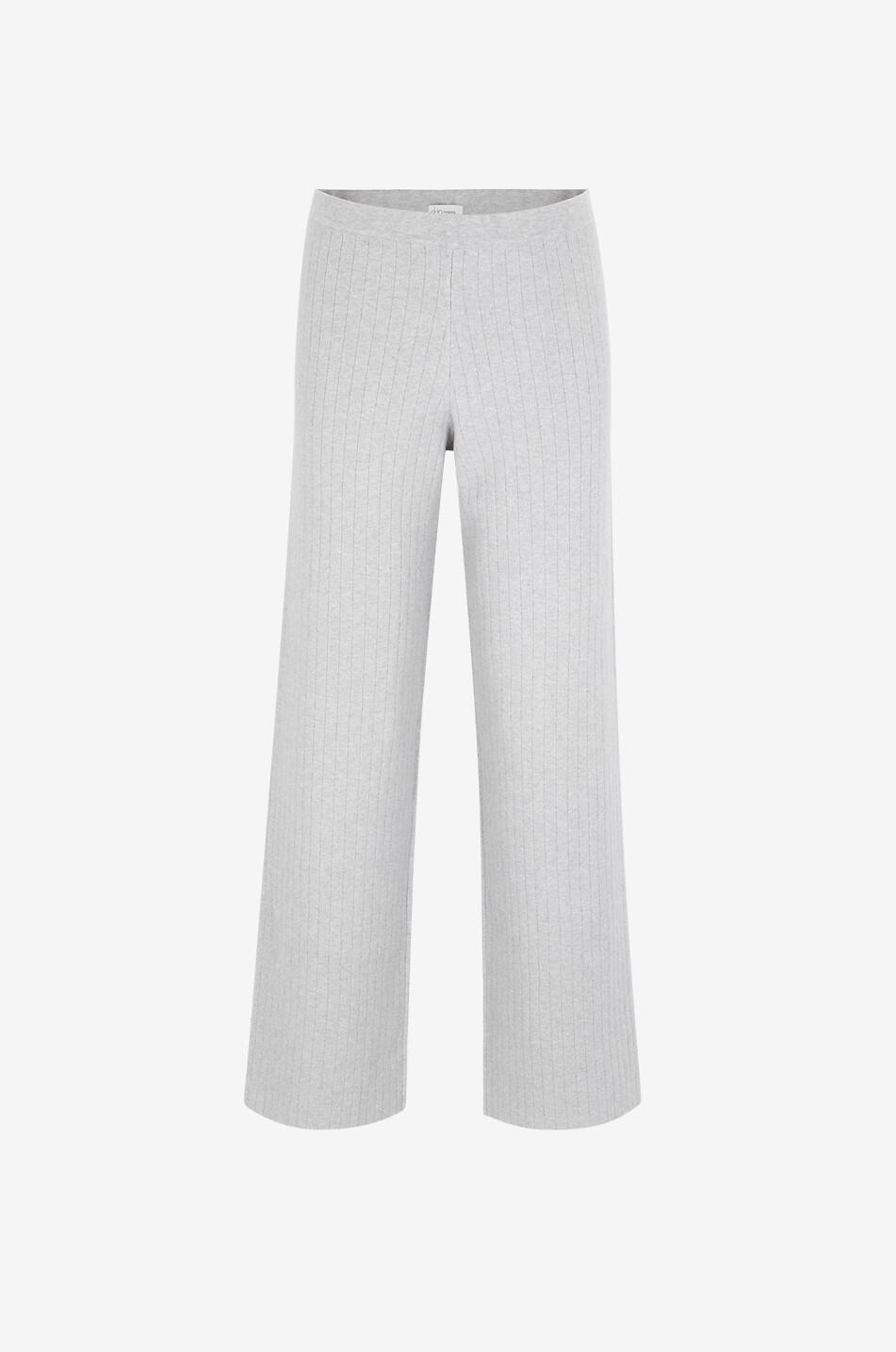 SKIN Loungewear-Hose im Rippstrick Milan Damen GRAU 1