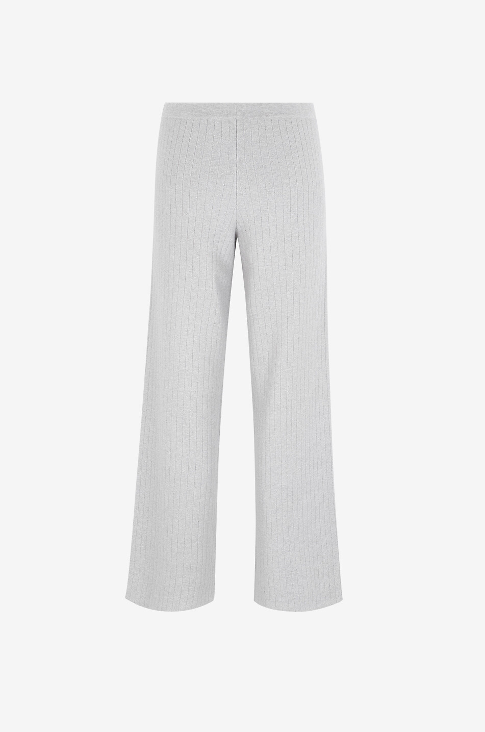 SKIN Loungewear-Hose im Rippstrick Milan Damen GRAU 2