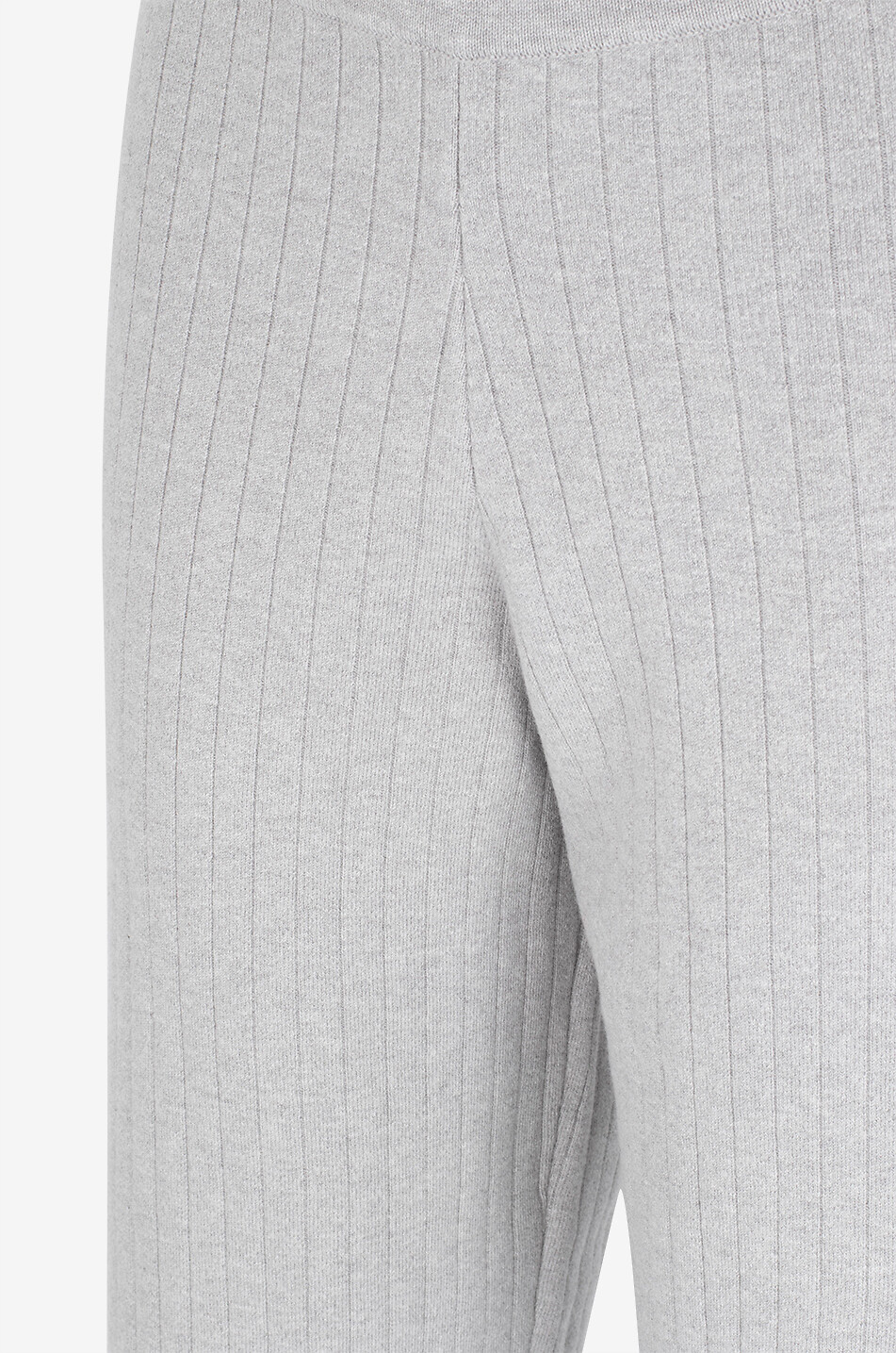 SKIN Loungewear-Hose im Rippstrick Milan Damen GRAU 3