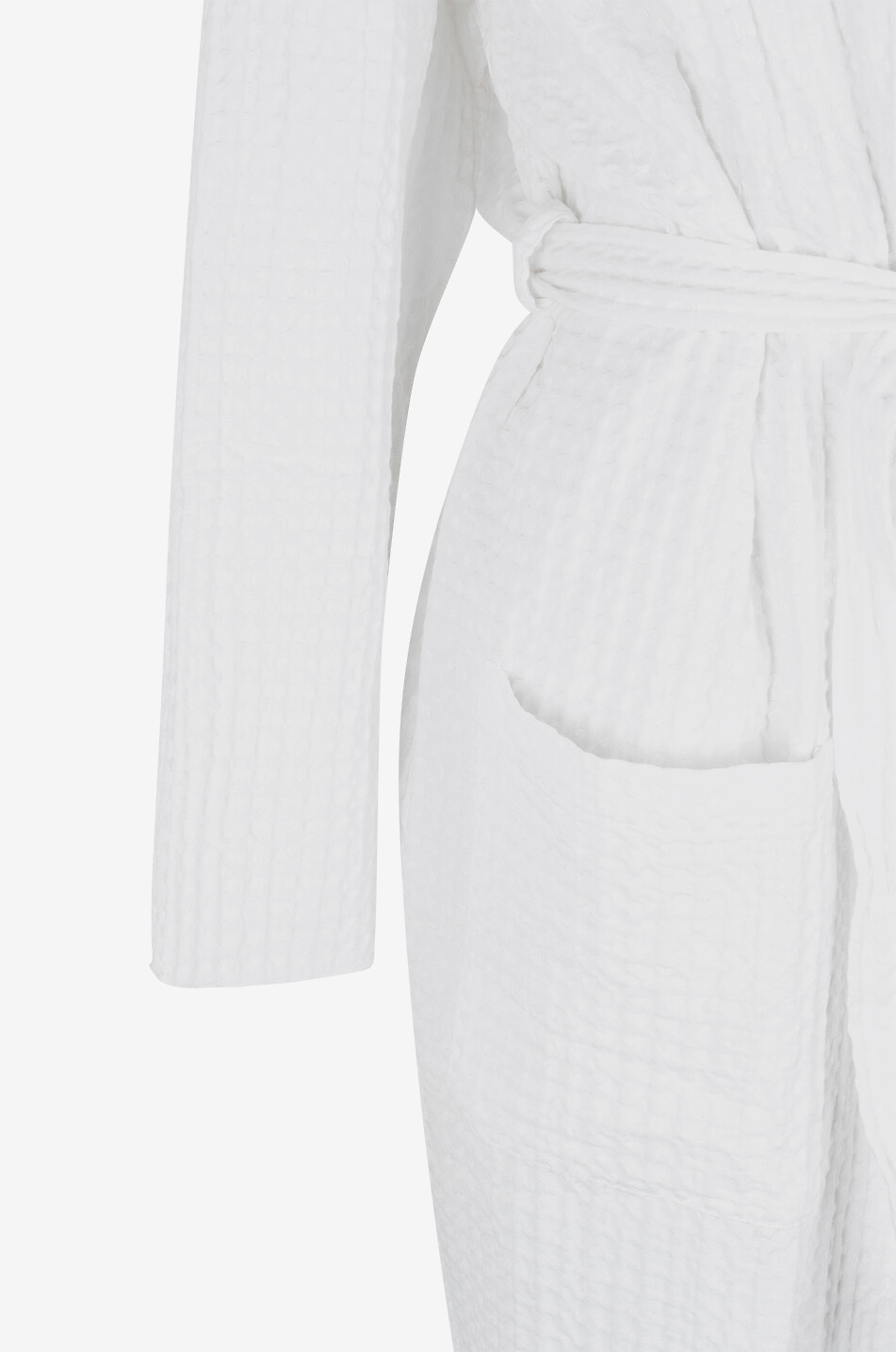 SKIN Peignoir en coton biologique Wellness Femme BLANC 3