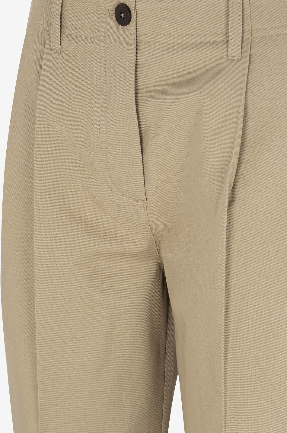 TOTEME Pantalon droit en coton Relaxed Chino Femme BEIGE 3