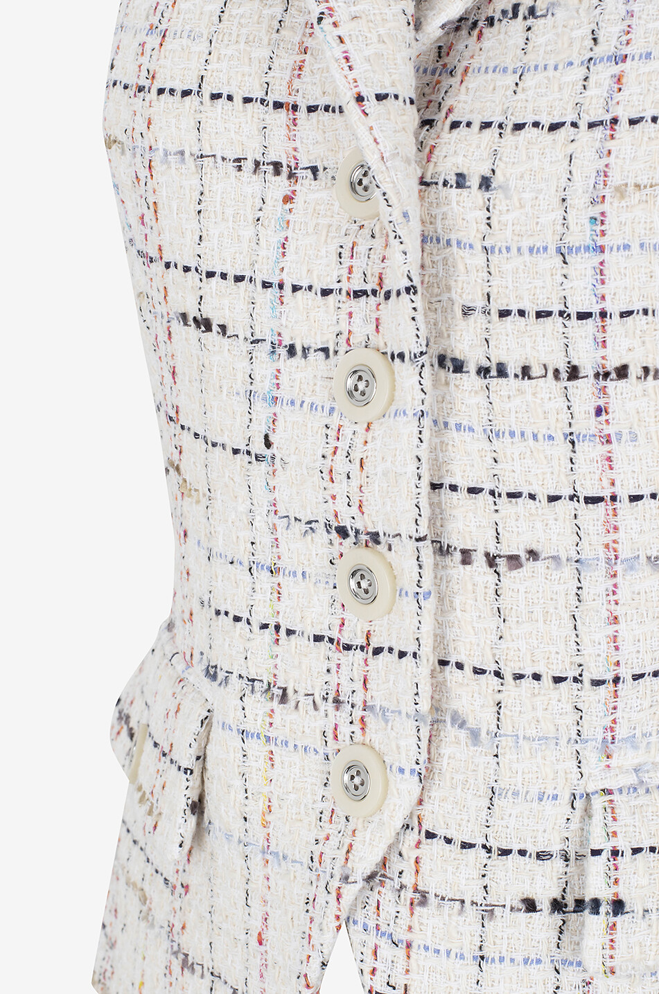 VERONICA BEARD Benny checked tweed vest Women MULTI COLOURED 3