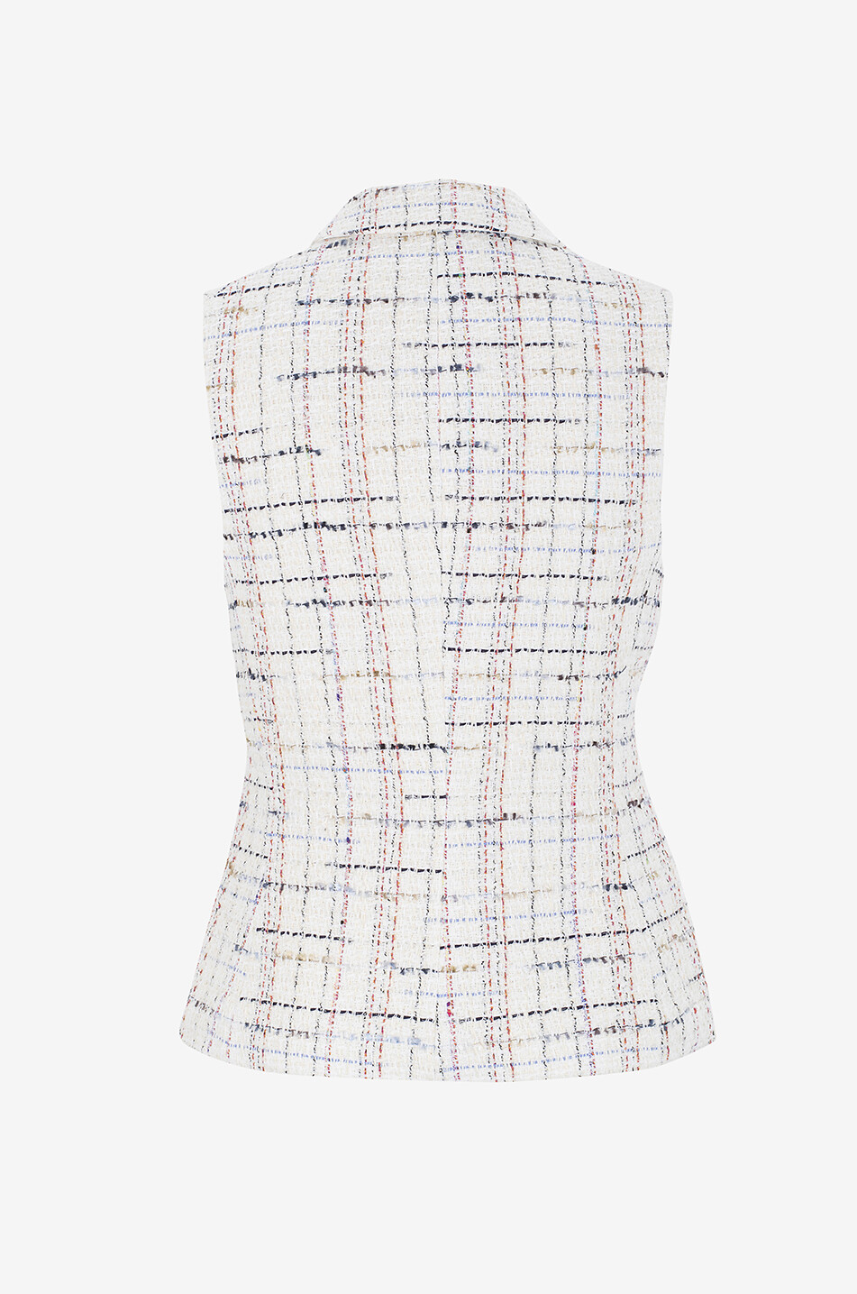 VERONICA BEARD Benny checked tweed vest Women MULTI COLOURED 2