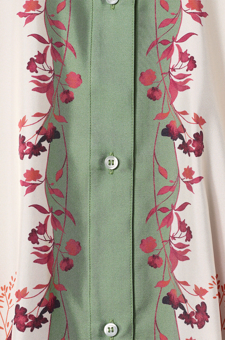 LA DOUBLEJ Chemise en sergé de soie Foulard Woodland Placée Femme MULTICOLORE 3