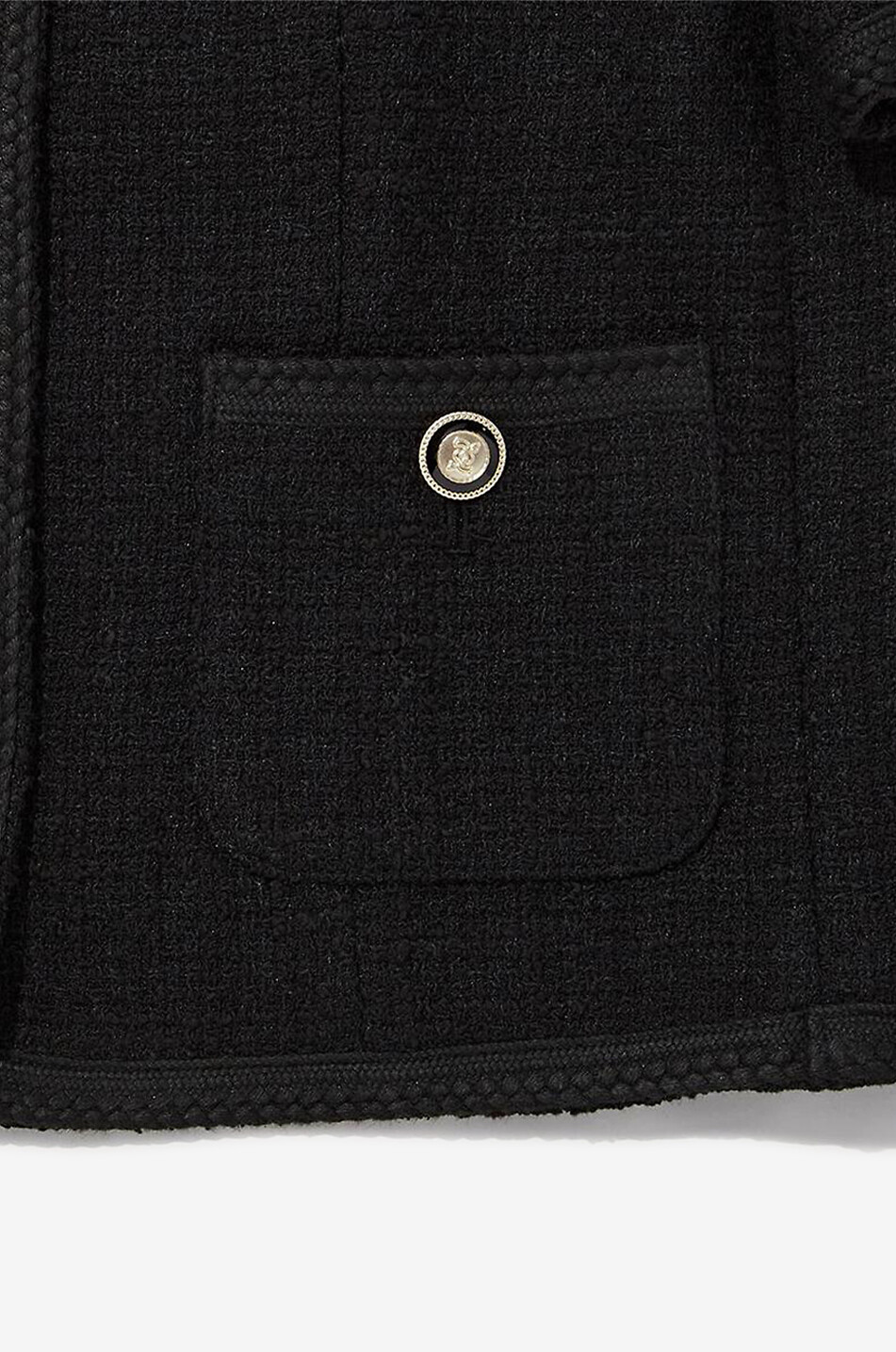 DUNST Kurzarm-Tweed-Kostümjacke Summer Damen SCHWARZ 10