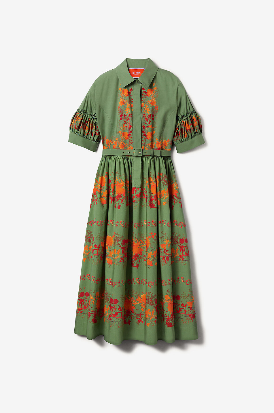 LA DOUBLEJ Libertine cotton long dress Women GREEN 1