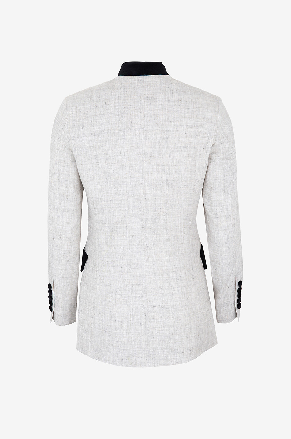 LIBEROWE Raja Signature cinched linen and velvet suit jacket Women BEIGE 2