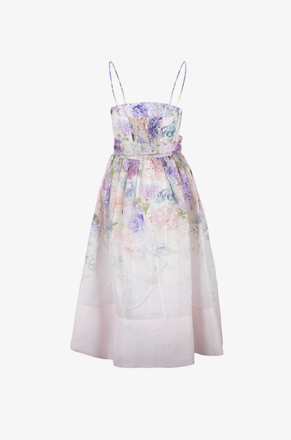 ZIMMERMANN Dawning Corset floral linen and silk strappy midi dress Women MULTI COLOURED 2
