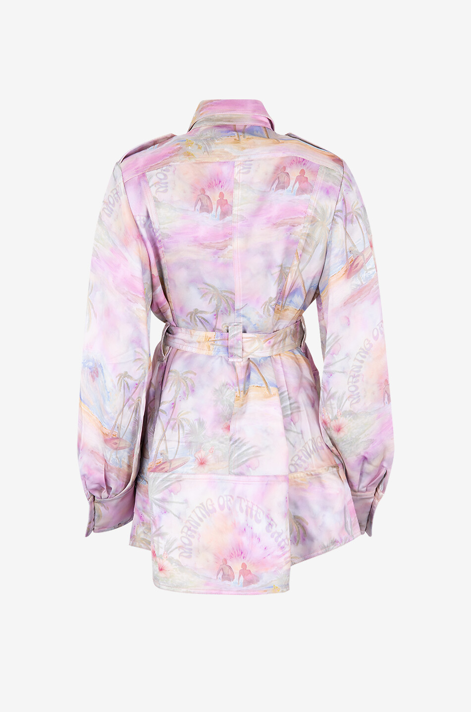 ZIMMERMANN Dawning Cargo printed twill mini dress Women LIGHT PURPLE 2