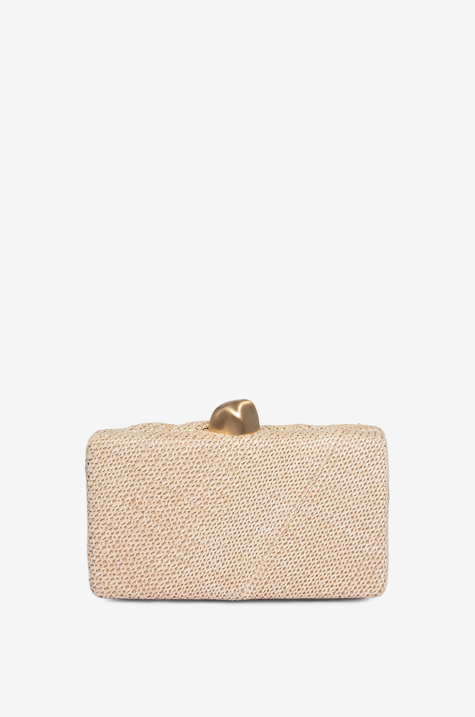 CULT GAIA Clutch aus drapiertem Bast-Strick Lisse Damen BEIGE 3