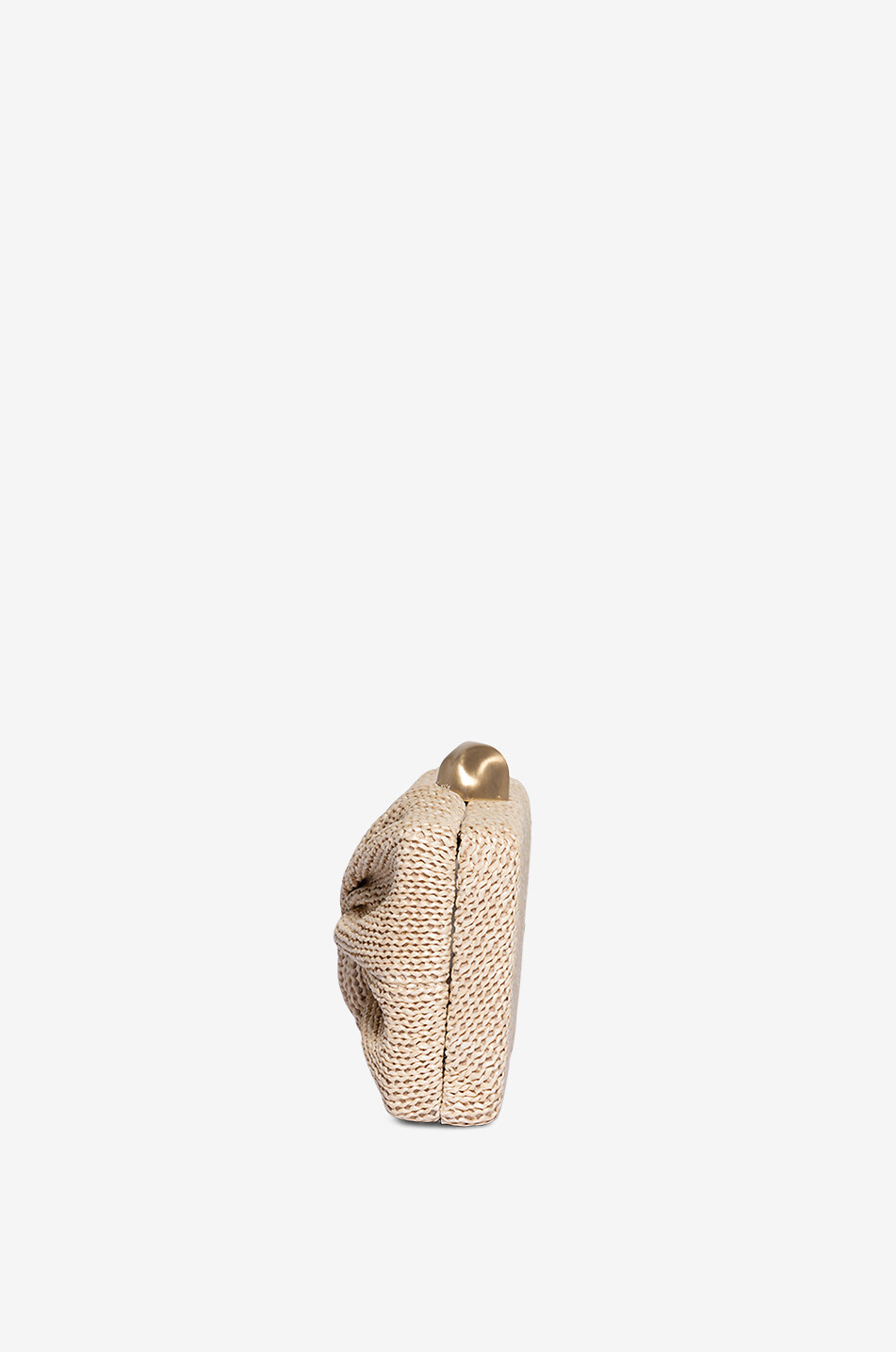 CULT GAIA Clutch aus drapiertem Bast-Strick Lisse Damen BEIGE 4