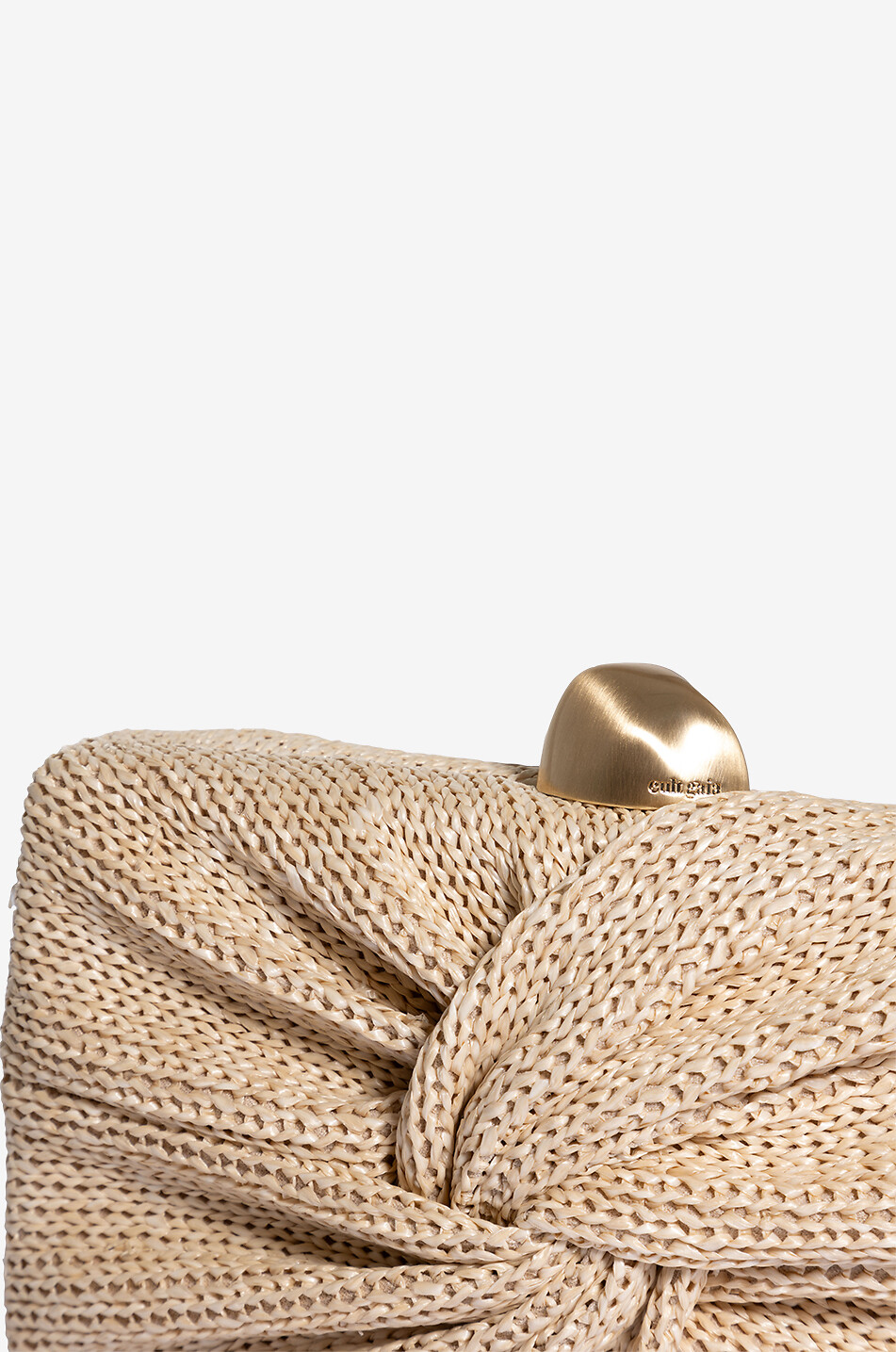 CULT GAIA Clutch aus drapiertem Bast-Strick Lisse Damen BEIGE 5