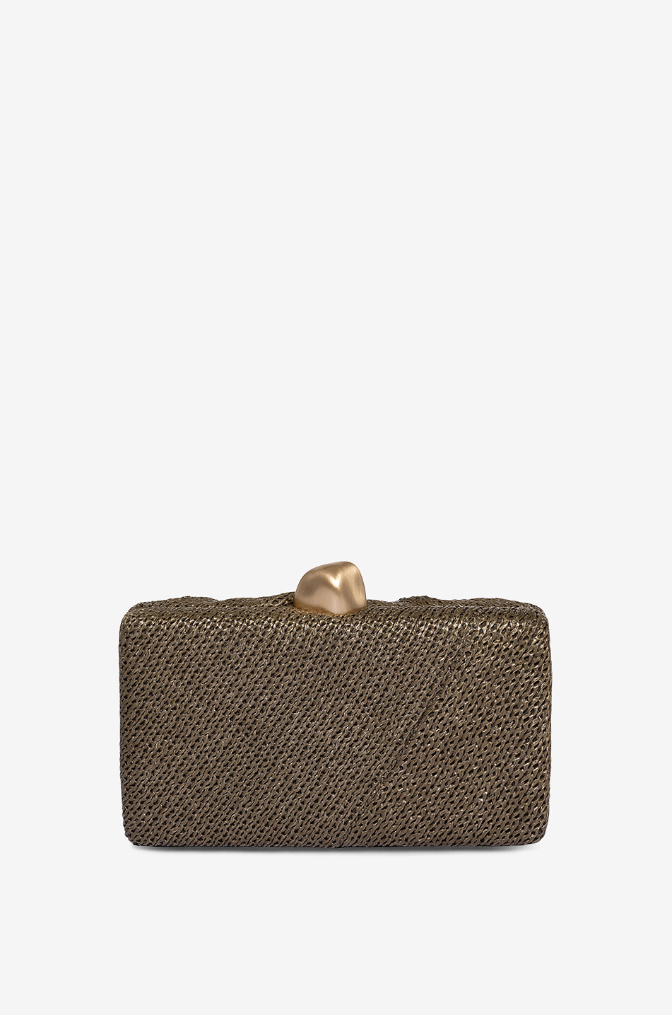 Clutch aus drapiertem Bast-Strick Lisse