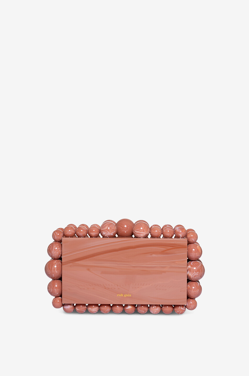 CULT GAIA Pochette rigide marbrée à billes Eos Femme ROSE FONCÉ 1