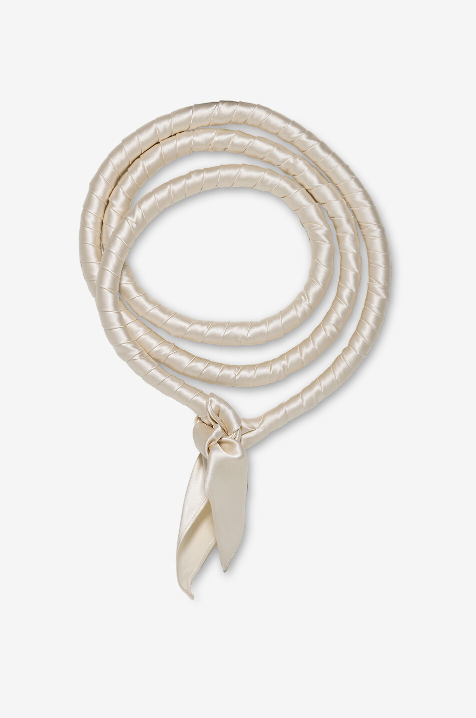 PHOEBE PHILO Écharpe en satin Twisted Femme BLANC CASSE 1