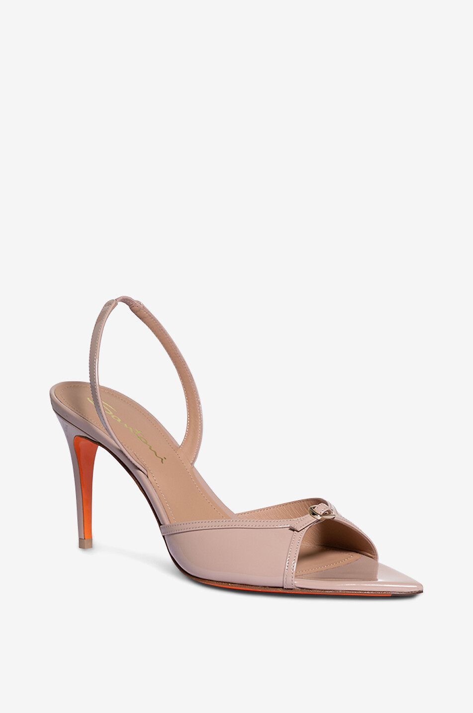 SANTONI Sandalen mit Absatz aus Leder mit spitzem  Zehenbereich Damen HELLROSA 1