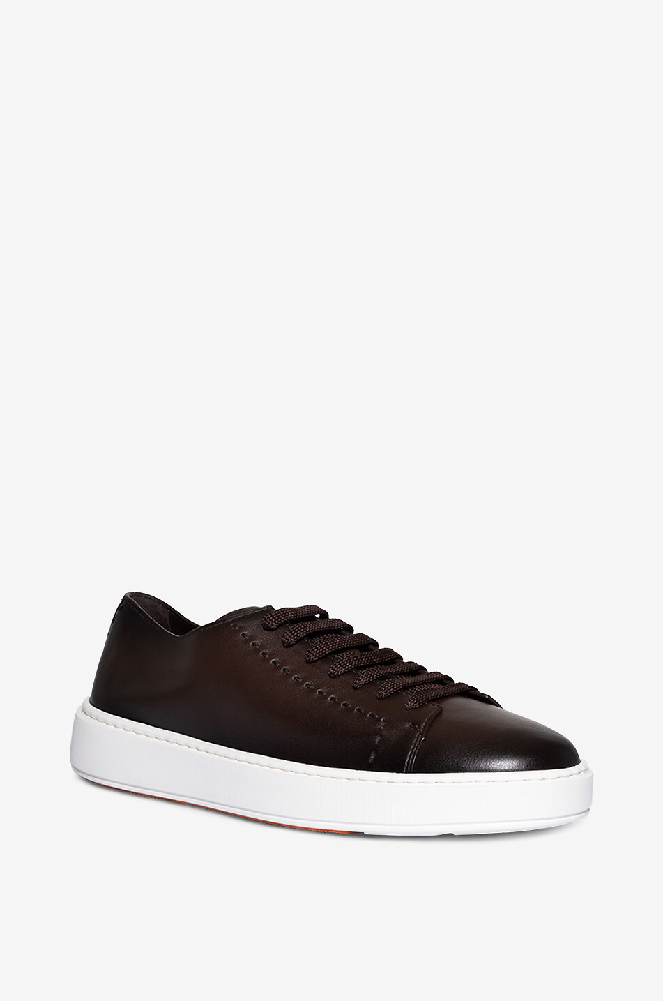 Leather low-top sneakers