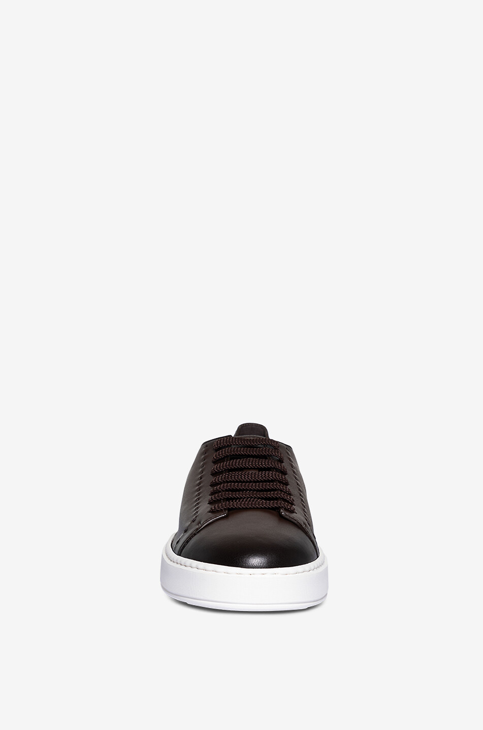 Leather low-top sneakers