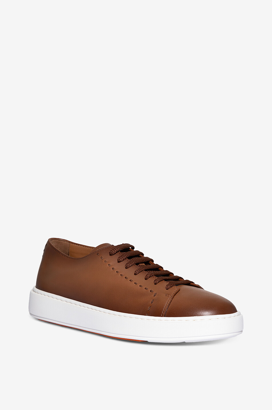 Leather low-top sneakers