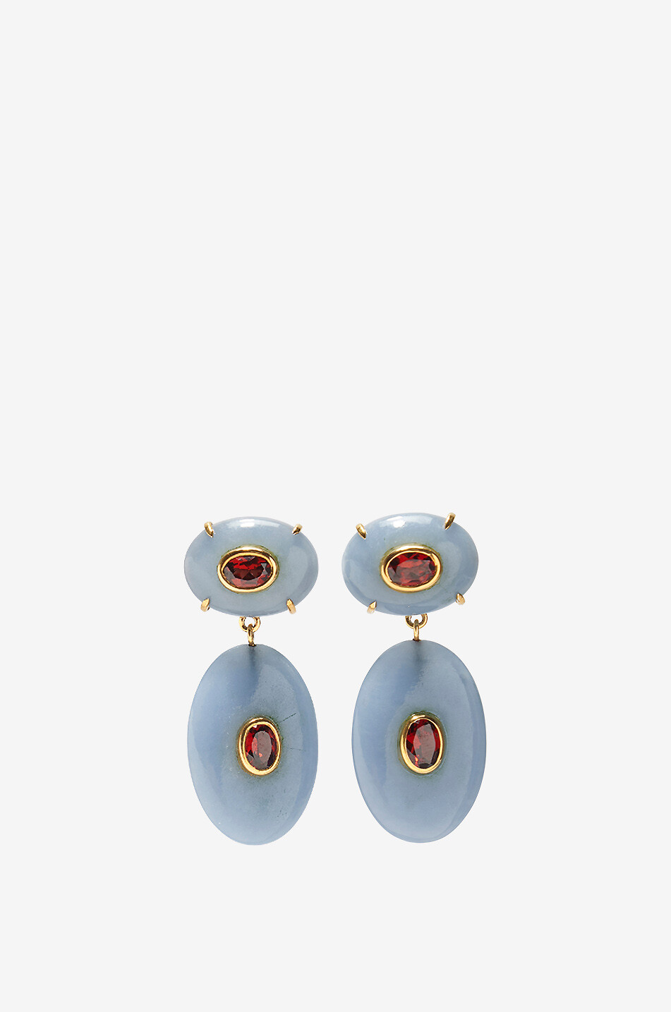 LIZZIE FORTUNATO Boucles d'oreilles en angélite Dorothy Femme BLEU CLAIR 1