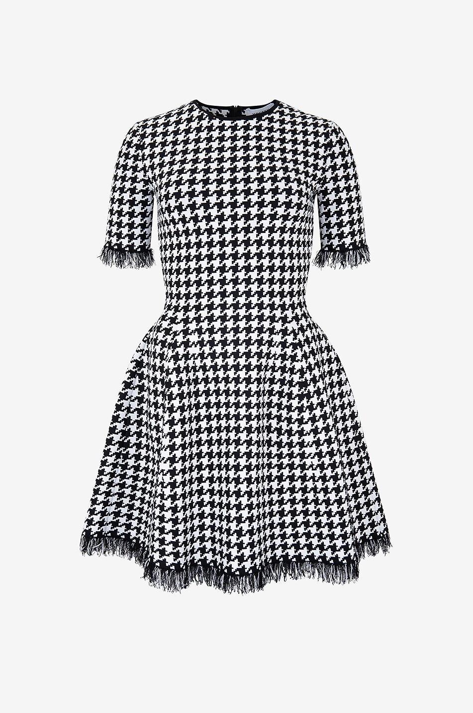 ALEXANDER McQUEEN Houndstooth jacquard mini dress Women MULTI COLOURED 1