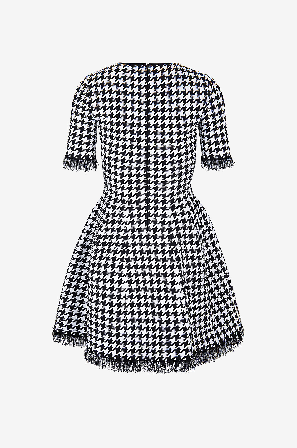 ALEXANDER McQUEEN Houndstooth jacquard mini dress Women MULTI COLOURED 2