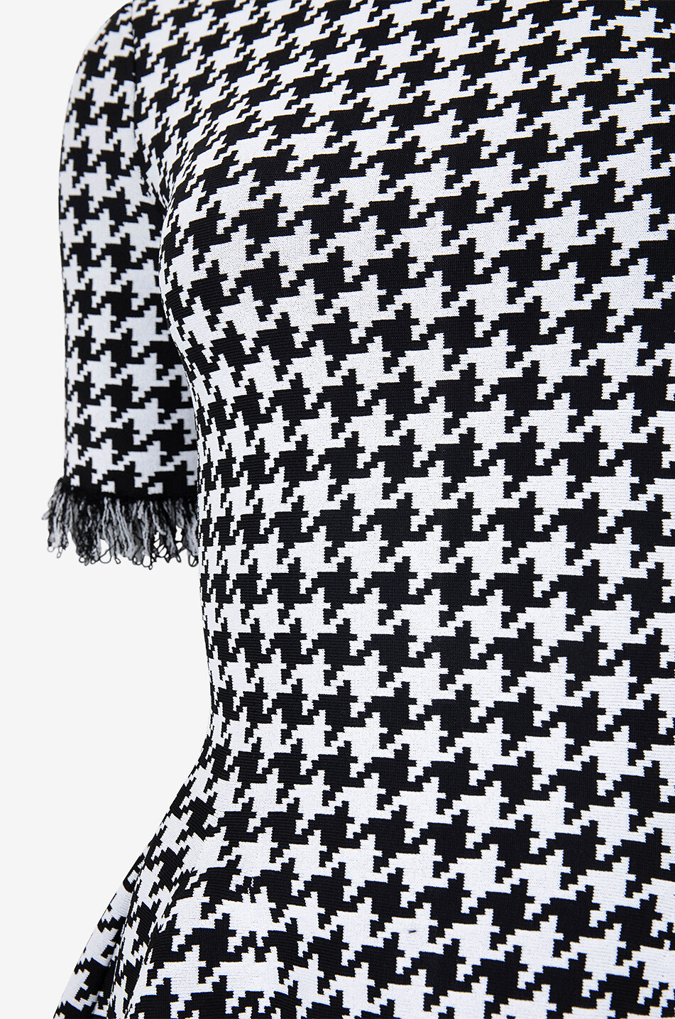 ALEXANDER McQUEEN Houndstooth jacquard mini dress Women MULTI COLOURED 3