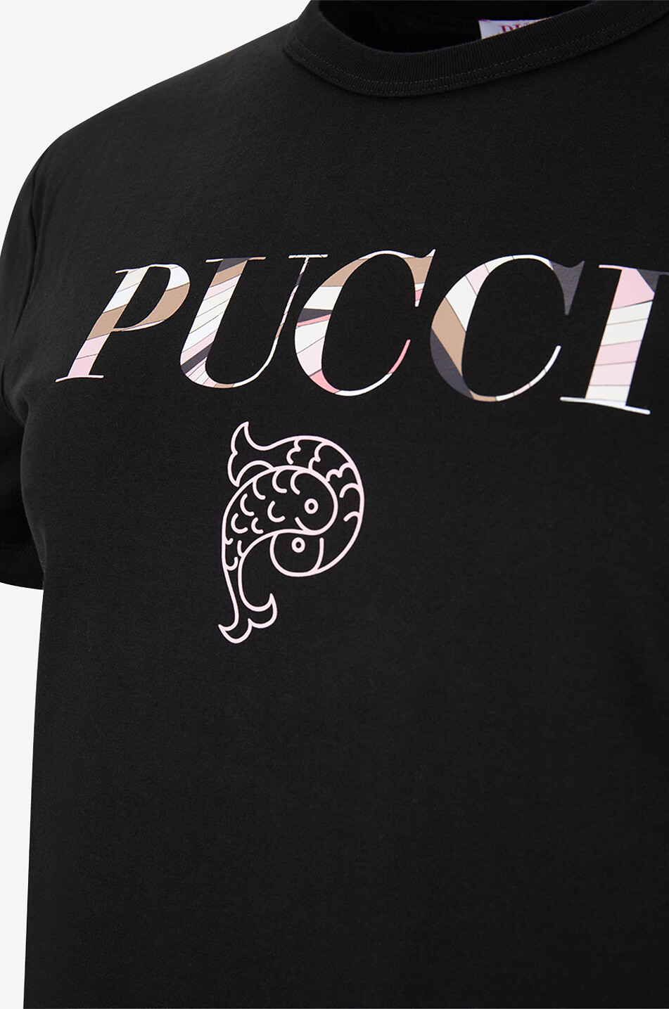 PUCCI Logo printed short-sleeved T-shirt Women BLACK 3