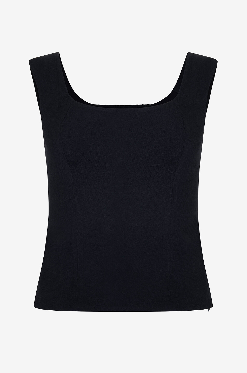 REFORMATION Top à bretelles ajusté Navi Femme NOIR 1
