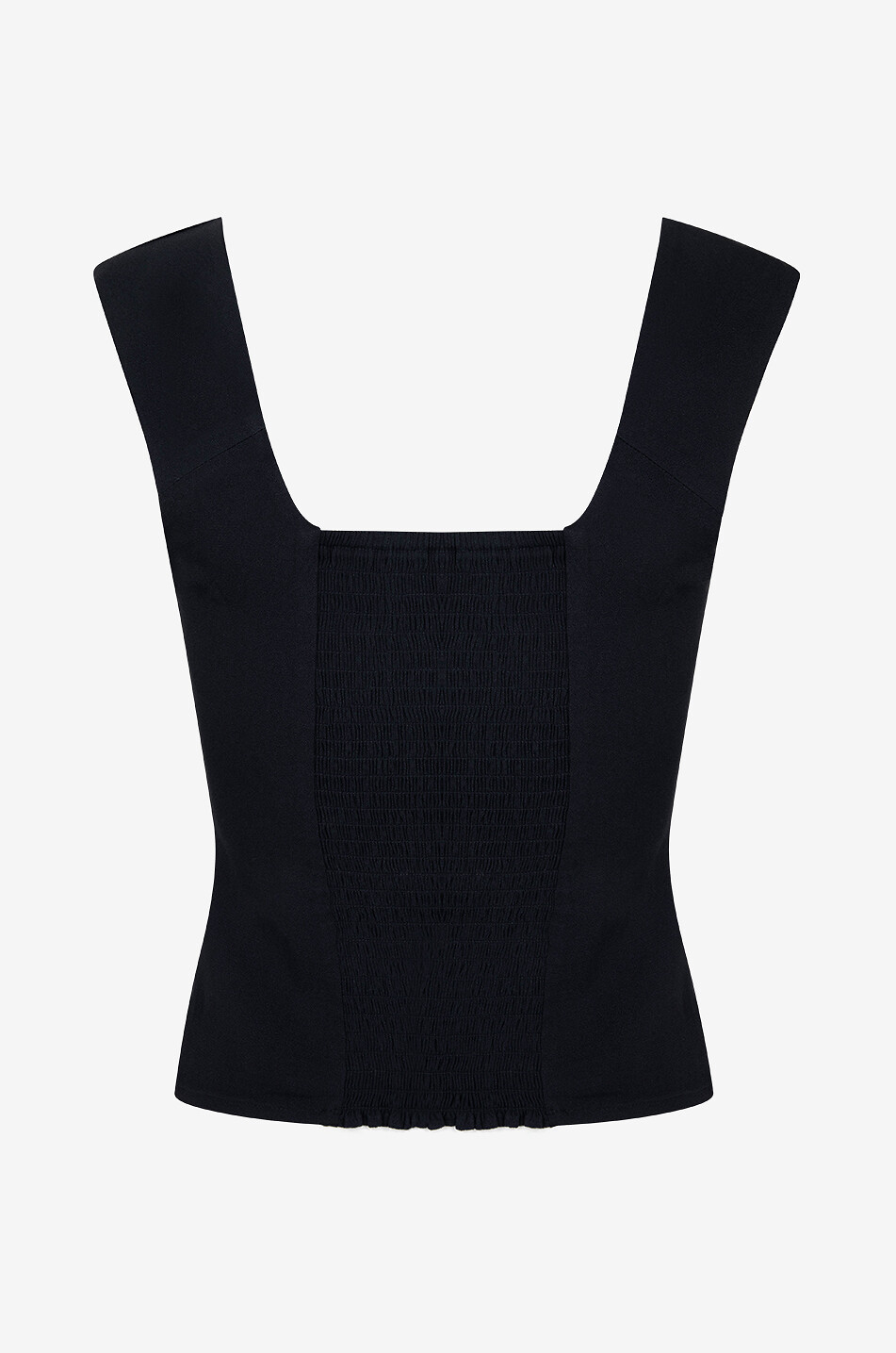 REFORMATION Top à bretelles ajusté Navi Femme NOIR 2