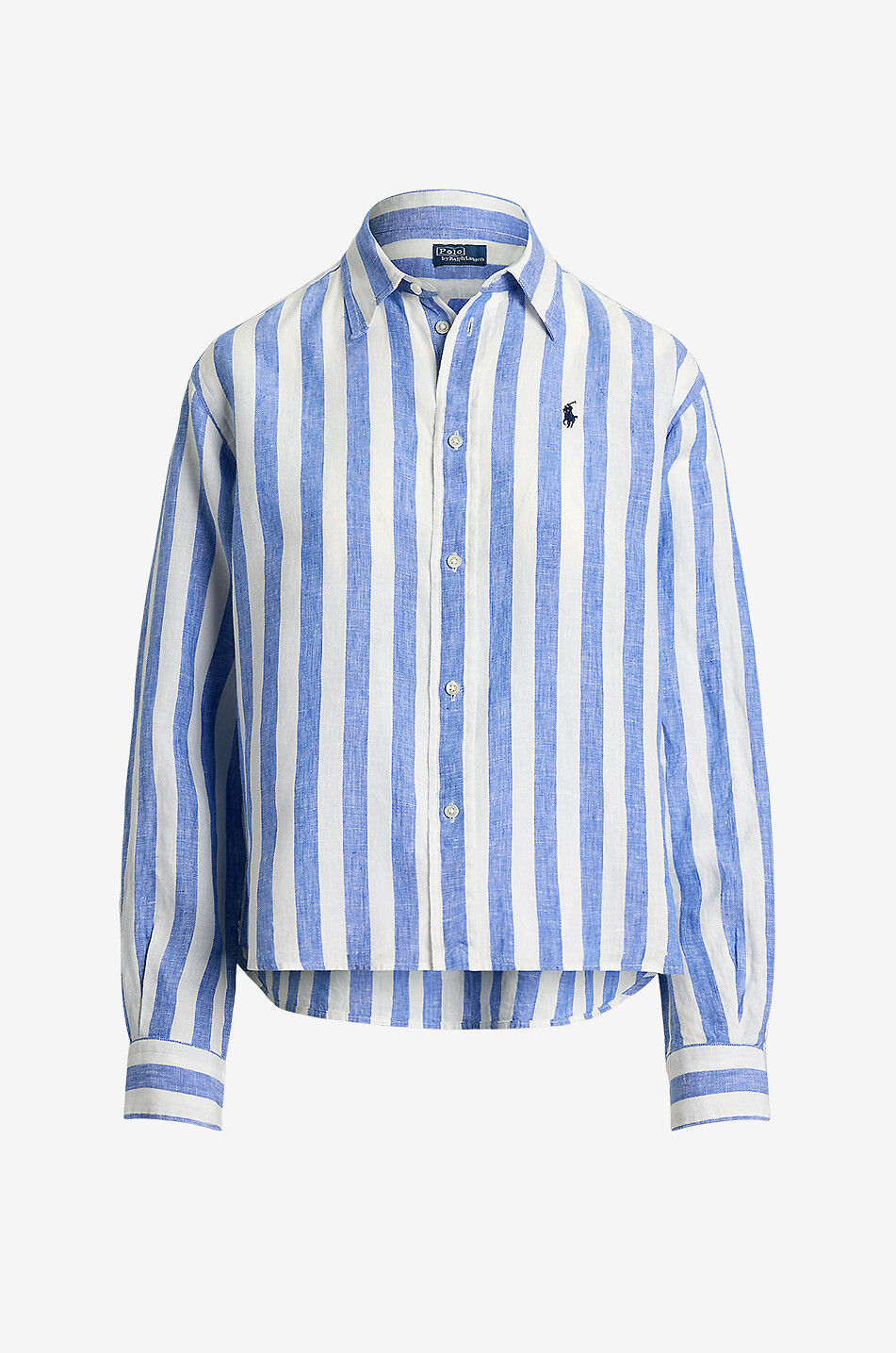 Pony relaxed linen gingham check shirt