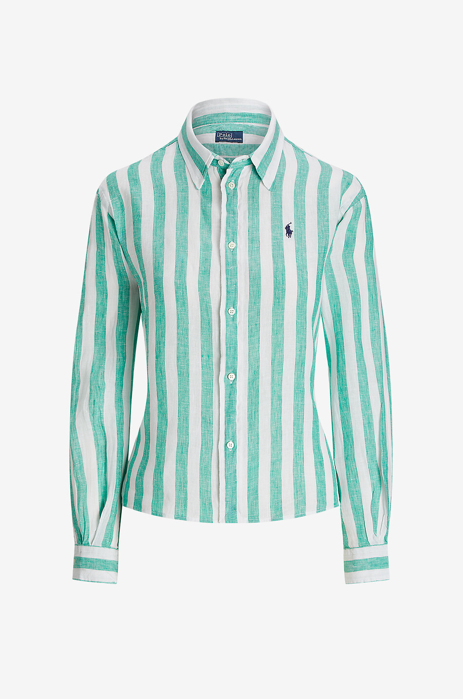 Pony relaxed linen gingham check shirt