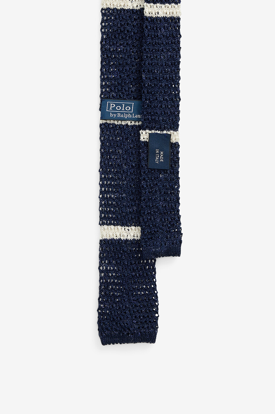 POLO RALPH LAUREN Cravate rayée en maille Homme BLEU FONCE 3