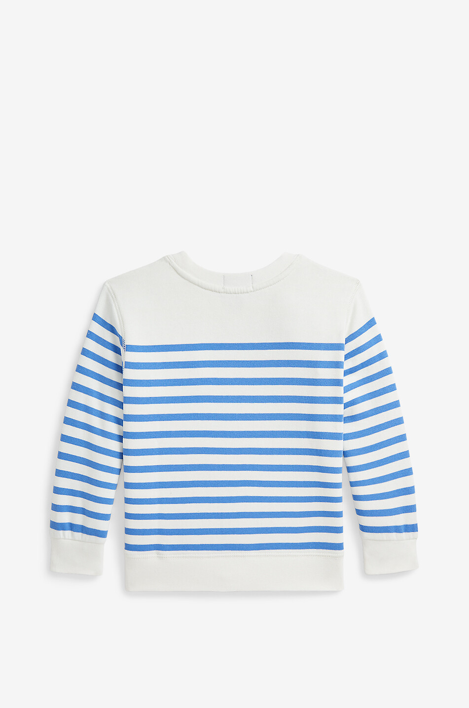 POLO RALPH LAUREN Polo Bear Nantucket boys' striped crewneck sweatshirt Boy WHITE 2