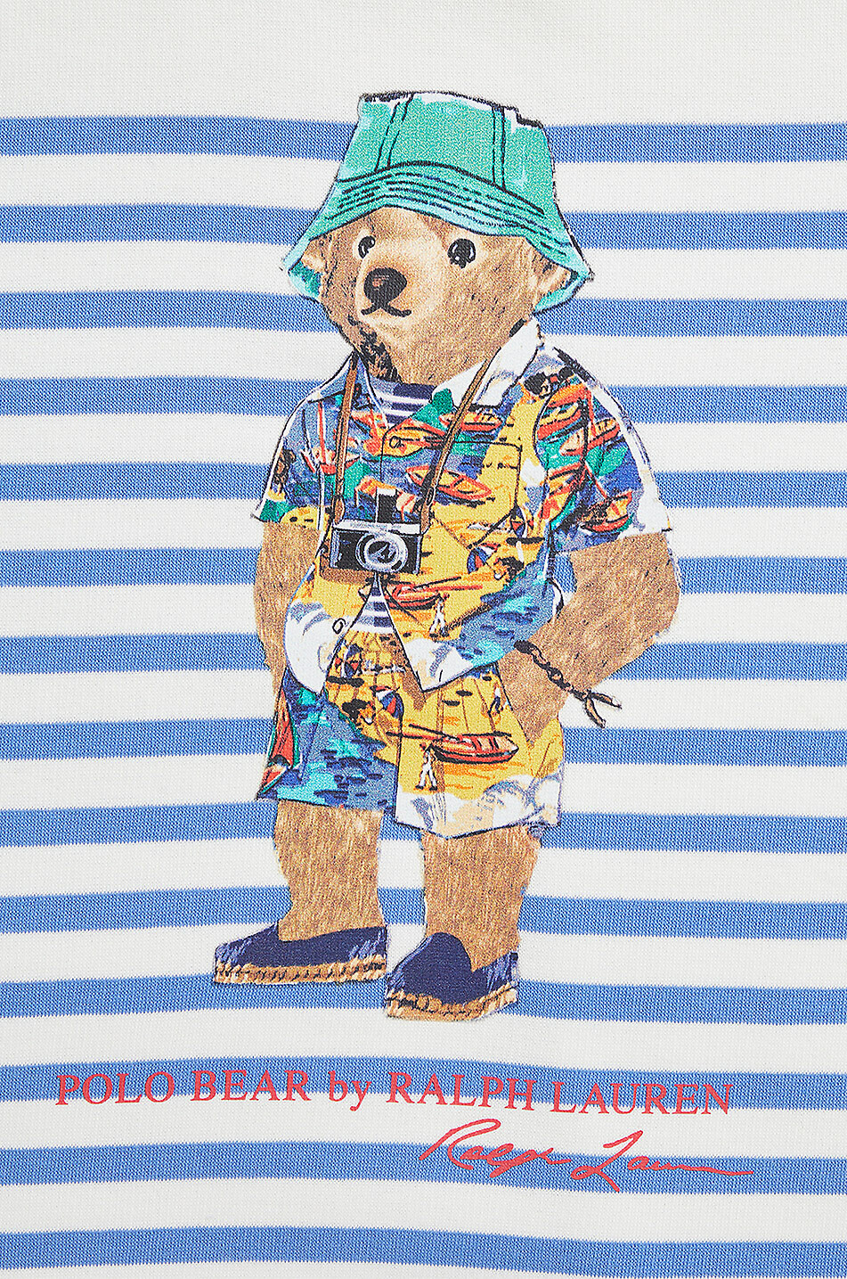 POLO RALPH LAUREN Sweat-shirt rayé à col rond garçon Polo Bear Nantucket Garçon BLANC 3
