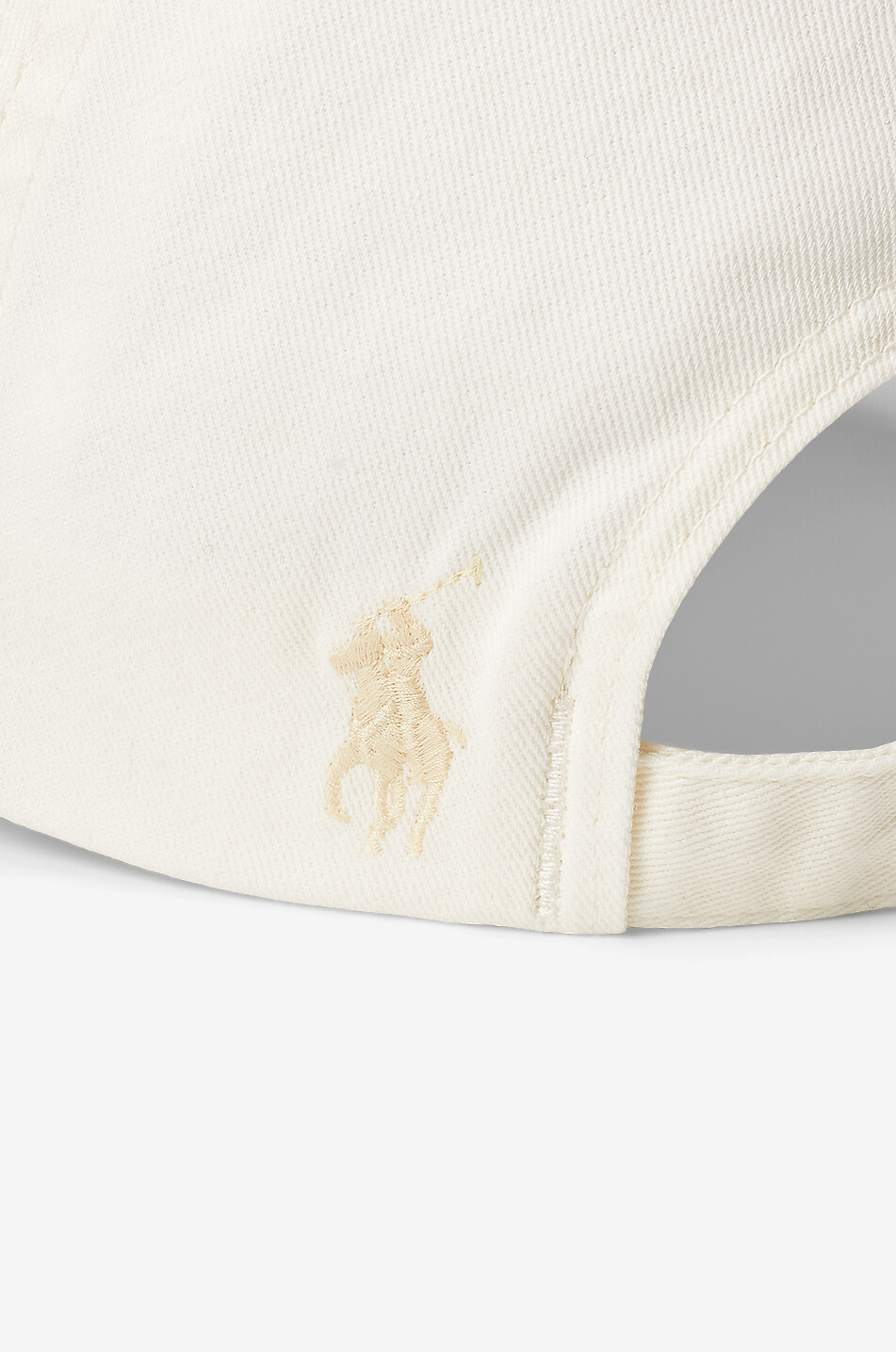 POLO RALPH LAUREN Logobestickte Baumwolltwill-Baseballkappe Damen CREMEFARBEN 4