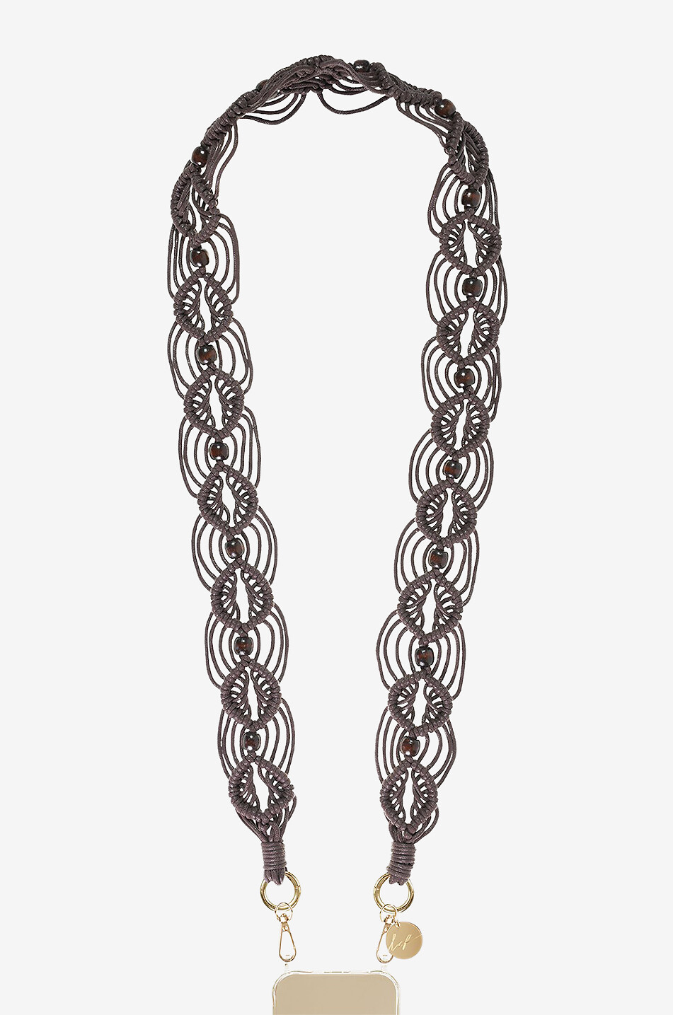 LA COQUE FRANCAISE Chaîne pour téléphone Eve Femme MARRON 1