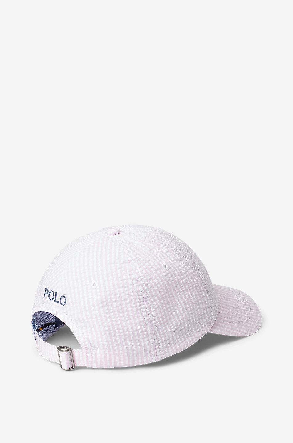 POLO RALPH LAUREN Casquette en seersucker rayé Pony Femme ROSE CLAIR 2