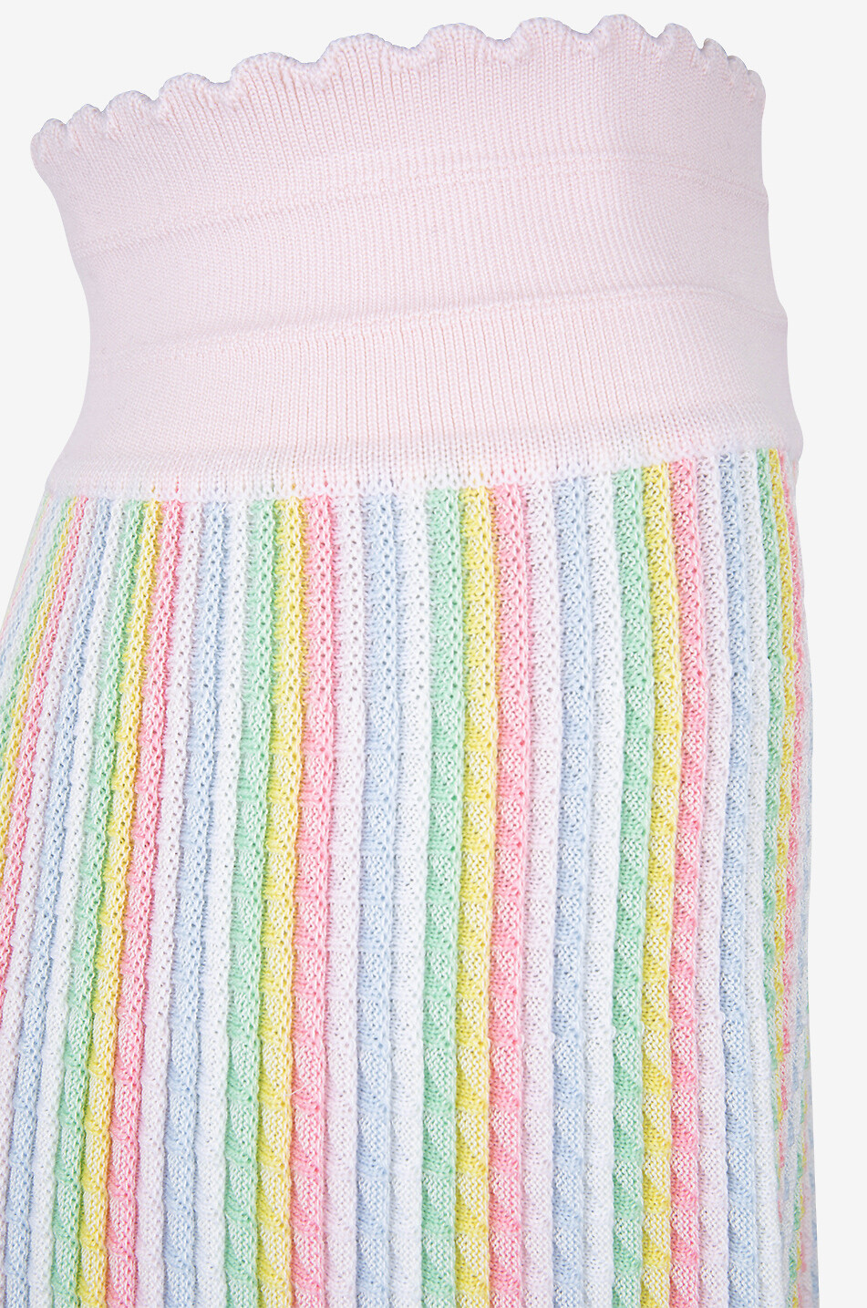 MOLLI Jupe midi en laine vierge et coton Cocktail Rainbow Origami Femme MULTICOLORE 3