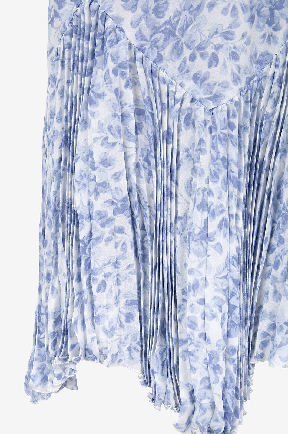REFORMATION Aiko Chloé asymmetric midi strappy dress Women LIGHT BLUE 3