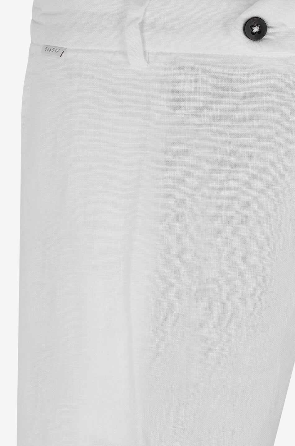 04651/ Schmale Cargohose aus Leinen Herren WEISS 3